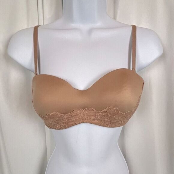 VICTORIAS SECRET BRA TAN SIZE 32C - Picture 1 of 6
